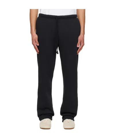 Skims Straight-leg Sweatpants In Black
