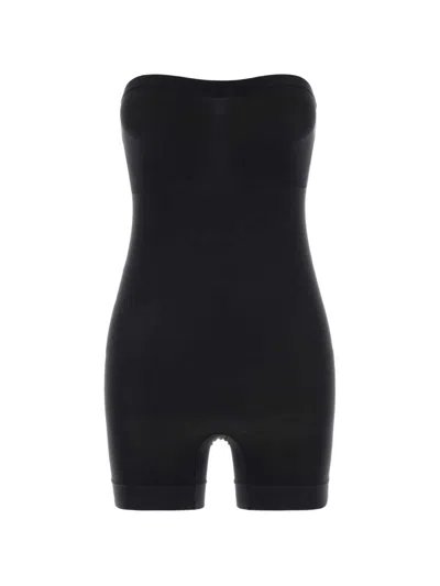 Skims Strapless Shortie Bodysuit In Black