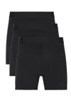 Skims Stretch 3 Boxer Brief 3-pack In Black