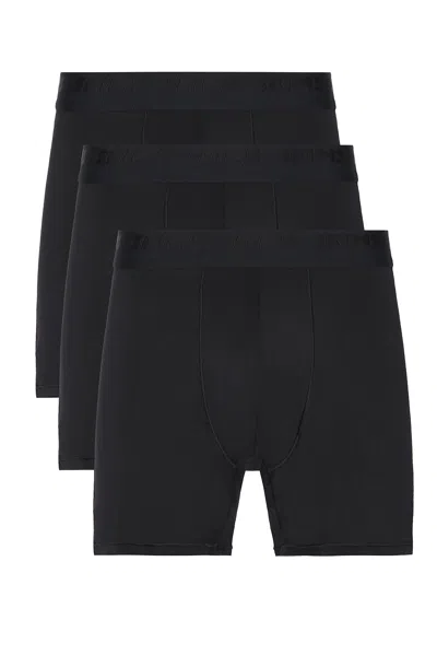 Skims Stretch 3 Boxer Brief 3-pack In Black