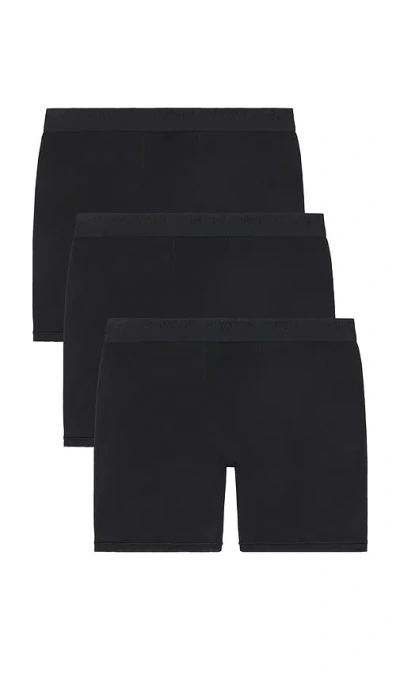 Skims Stretch 5 Boxer Brief 3-pack In Black