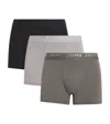 Skims 3-pack 3-inch Stretch Modal Boxer Briefs In Gunmetal Multi