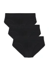 Skims Stretch Brief 3-pack In Black
