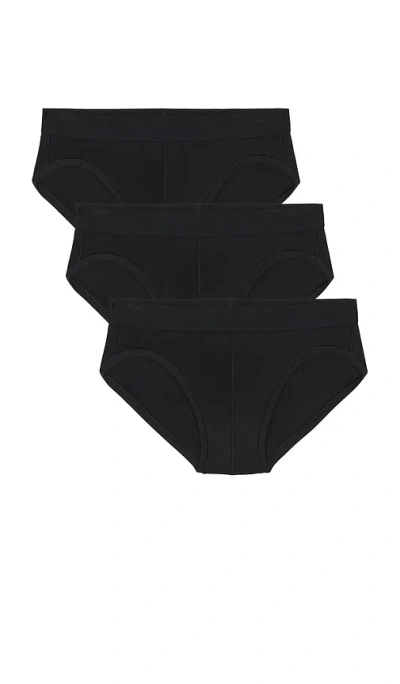 Skims Stretch Brief 3-pack In Obsidian