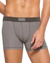 Skims Mens Heather Multi Branded-waistband 3in Pack Of Three Stretch-cotton Boxer Briefs