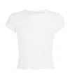 Skims Stretch-cotton Drop Needle Baby T-shirt In White