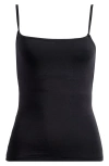 Skims Stretch Cotton Jersey Camisole In Soot
