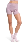 Skims Stretch Cotton Rib Boxers In Dusk