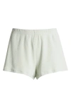Skims Stretch Cotton Rib Loose Shorts In Spearmint
