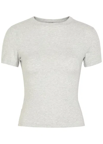 Skims Stretch-cotton T-shirt In White