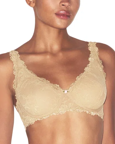 Skims Stretch Floral Lace Bra In Neutral