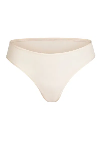 Skims Stretch-jersey Cheeky Briefs In Neutral