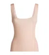 Skims Stretch-jersey Milky Sheer Tank Top In Pink