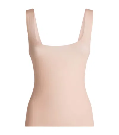 Skims Stretch-jersey Milky Sheer Tank Top In Sand