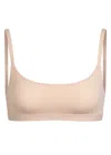 Skims Stretch-jersey Scoop Bralette In Neutral
