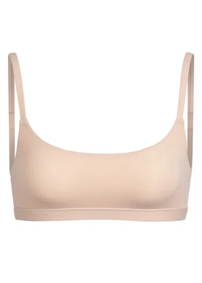 Skims Stretch-jersey Scoop Bralette In Sand