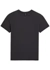 Skims Soft Sculpt Seamless T-shirt In Black