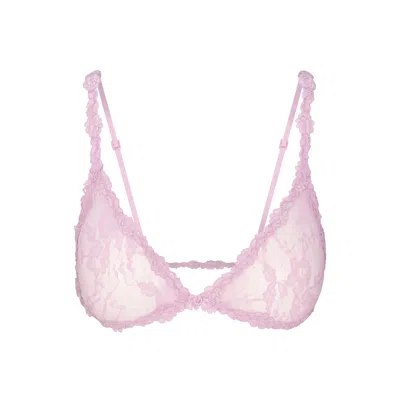 Skims Stretch Lace In Baby Pink