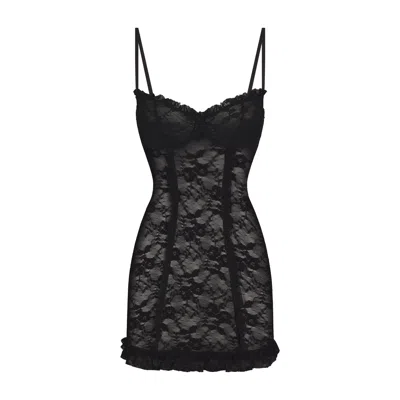 Skims Stretch Lace In Black