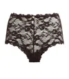 Skims Stretch Lace Boy Short Briefs In Animal Print