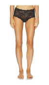 Skims Stretch Lace Boyshort In Black