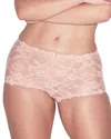 Skims Stretch Lace Boy Short In Neutral