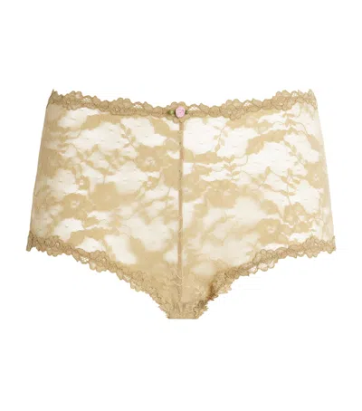 SKIMS STRETCH-LACE BOYSHORTS
