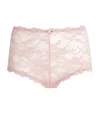 Skims Stretch-lace Boyshorts In Multi