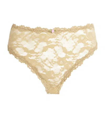 Skims Stretch-lace Briefs In Neutral