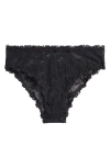 Skims Stretch Lace Briefs In Soot