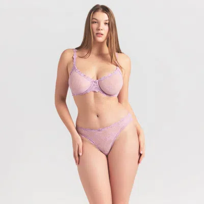 Skims Stretch Lace In Purple