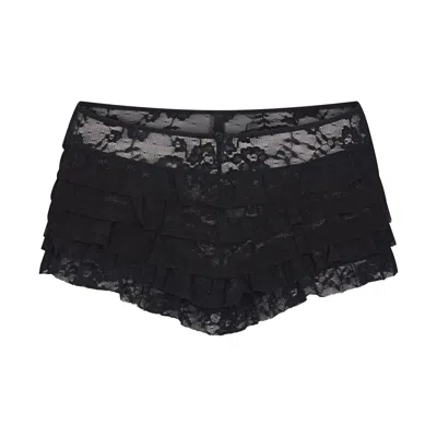 Skims Stretch Lace In Soot