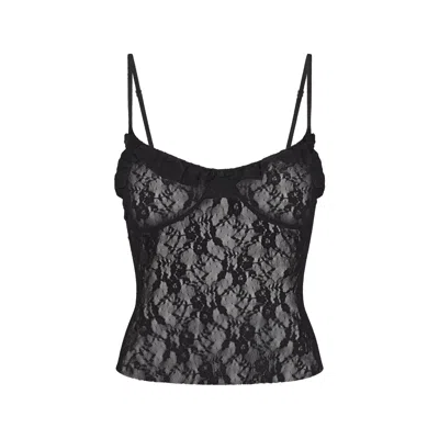 Skims Stretch Lace In Soot