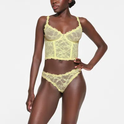 Skims Stretch Lace In Yellow
