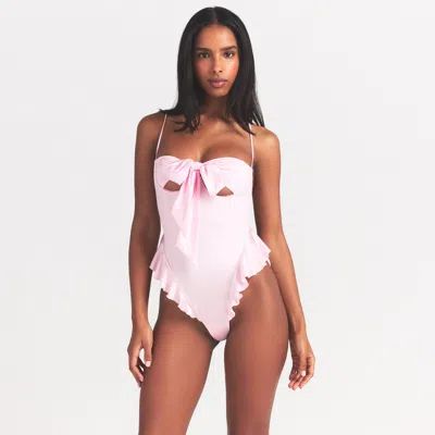 Skims Stretch Satin In Pink