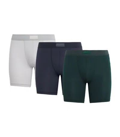 Skims Stretch-jersey Boxer Briefs In Multi