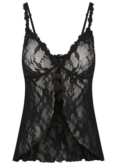 Skims Stretch-lace Babydoll Top In Multi