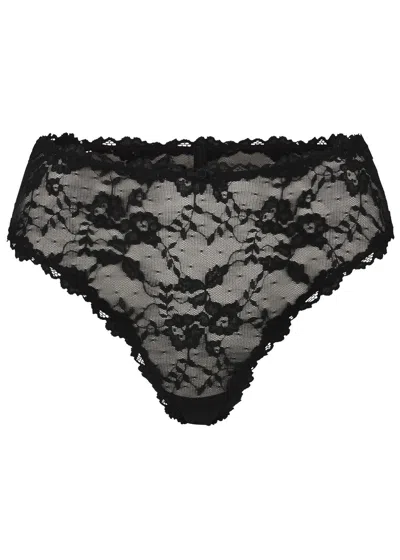 Skims Stretch-lace Briefs In Black