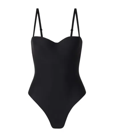 Skims Suspender Bodysuit In Black