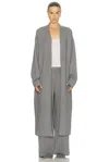 Skims Sweater Knit Duster Cardigan In Gray