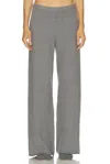 Skims Sweater Knit Relaxed Pant In Gray
