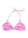Skims Swimsuit Top Pink Tie-dye Pattern Swimwear In Pink