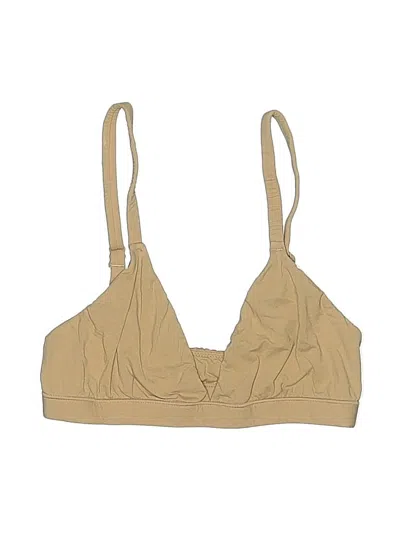 Pre-owned Skims Swimsuit Top Tan Swimwear