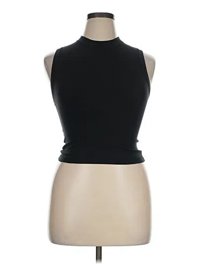 Pre-owned Skims Tank Top Black Halter Neckline Tops
