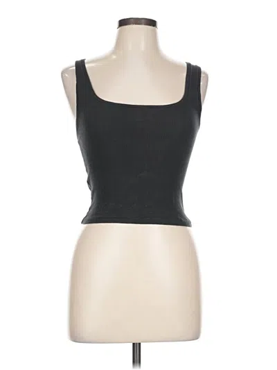 Pre-owned Skims Tank Top Black Strapless Neckline Tops