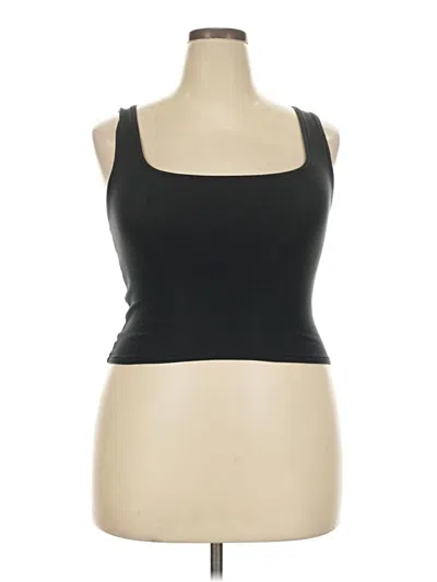 Pre-owned Skims Tank Top Black Strapless Neckline Tops