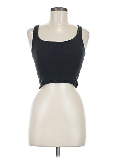 Pre-owned Skims Tank Top Black Strapless Neckline Tops