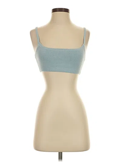 Pre-owned Skims Tank Top Blue Strapless Neckline Tops