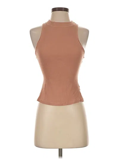 Pre-owned Skims Tank Top Brown Halter Neckline Tops