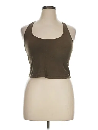 Pre-owned Skims Tank Top Brown Halter Neckline Tops